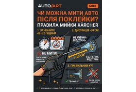Чи можна мити авто після поклейки наклейки: правила мийки Kärcher