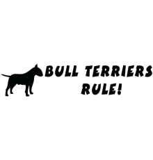 Наклейка «Bullterriers rule!»