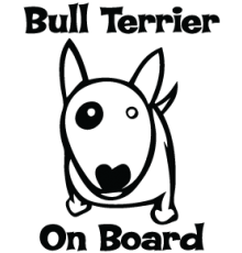 Наклейка «Bullterrier on board»