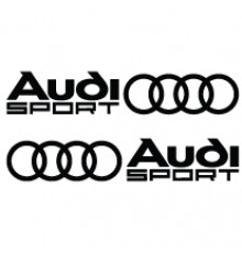 Набір наклейок «Audi Sport» 2 шт.