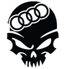 Наклейка «Череп Audi»