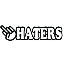 Наклейка «F*ck Haters»