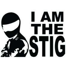 Наклейка «I am Stig»