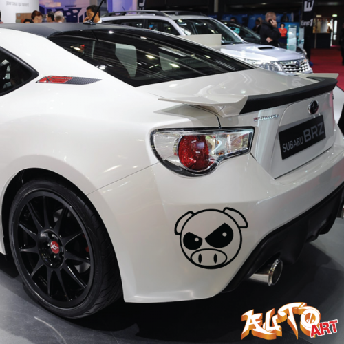 Наклейка «JDM Pig Angry v2»