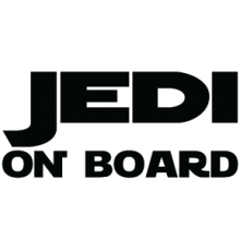 Наклейка «Jedi on board»