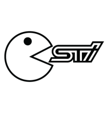 Наклейка «PacMan STI»