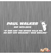 Наклейка «RIP Paul Walker»