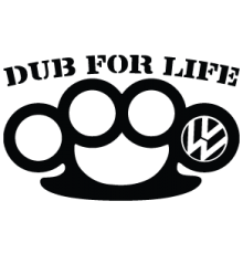 Наклейка «VW Dub for Life»