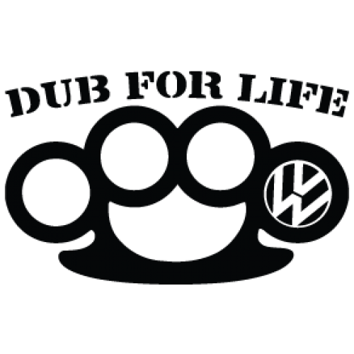 Наклейка «VW Dub for Life»