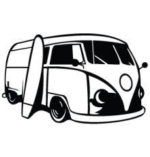 Наклейка «VW Bus v4»