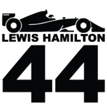 Наклейка «Lewis Hamilton F1»