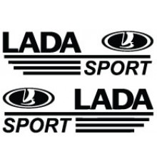 Набір наклейок «LADA Sport» 2 шт.