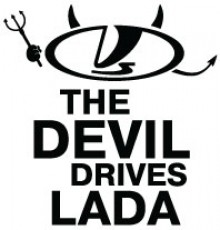 Наклейка «Devil Drives LADA»