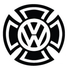 Наклейка «Крест VW»