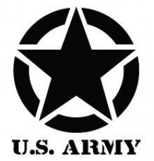Наклейка «Jeep Star U.S. Army»