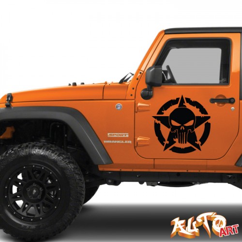 Наклейка «Jeep Star Punisher»