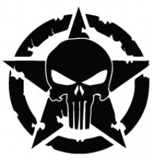 Наклейка «Jeep Star Punisher»