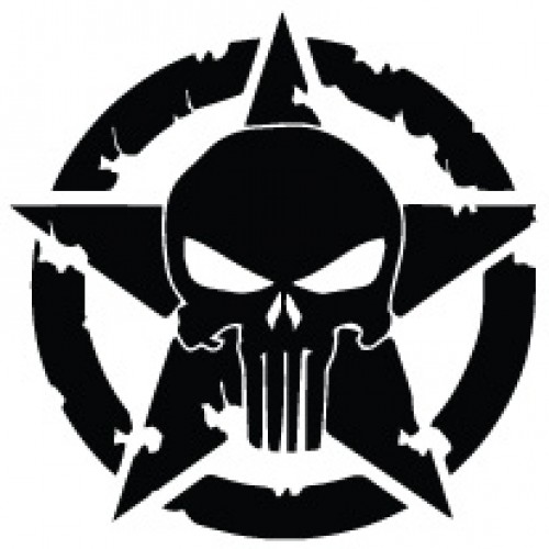 Наклейка «Jeep Star Punisher»