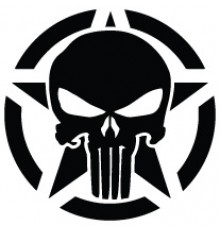 Наклейка «Jeep Star Punisher v2»