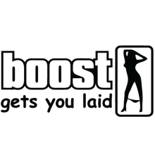 Наклейка «Boost Gets You Laid»