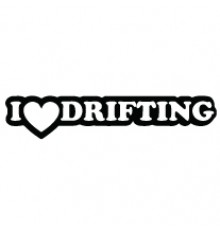 Наклейка «I Love Drifting»