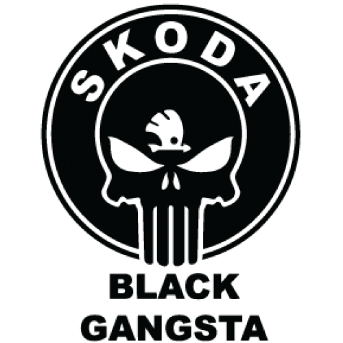 Наклейка «Skoda Gangsta»