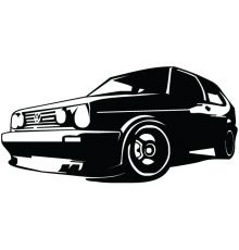 Наклейка «VW Golf 2 v2»