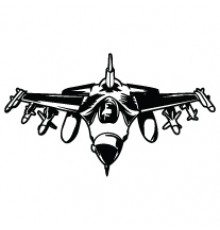 Наклейка «F-16 Fighting Falcon v2»