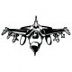 Наклейка «F-16 Fighting Falcon v2»