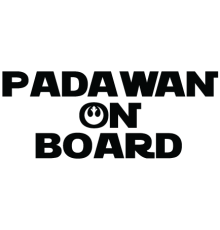 Наклейка «Padawan on board»
