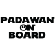 Наклейка «Padawan on board»