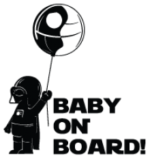 Наклейка «Baby on Board Darth Vader»