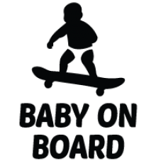 Наклейка «Baby on Board Surfer»