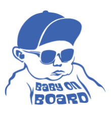 Наклейка «Baby on Board v12»