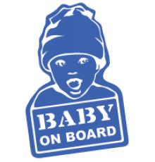 Наклейка «Baby on Board v13»