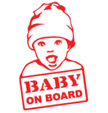 Наклейка «Baby on Board v14»