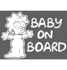 Наклейка «Baby on Board v16»