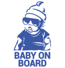 Наклейка «Baby on Board v17»