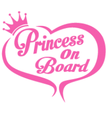 Наклейка «Princess on Board»