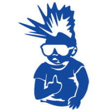 Наклейка «Baby on Board Punk»