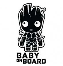Наклейка «Грут Baby on Board»