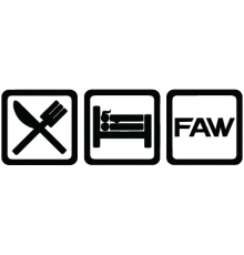 Наклейка «Eat, Sleep, FAW»