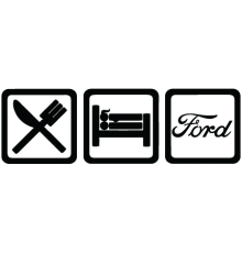 Наклейка «Eat, Sleep, Ford» 