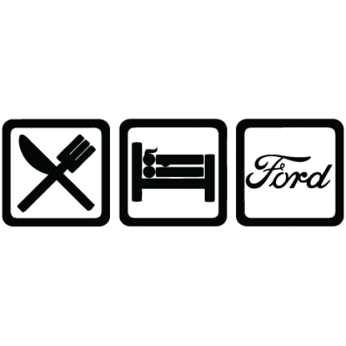 Наклейка «Eat, Sleep, Ford» 