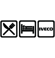 Наклейка «Eat, Sleep, Iveco»