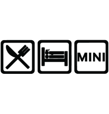 Наклейка «Eat, Sleep, Mini»