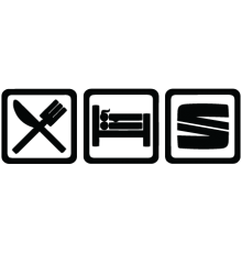 Наклейка «Eat, Sleep, Seat»