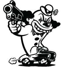 Наклейка «Angry Clown»