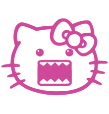 Наклейка «Hello Kitty Domo»