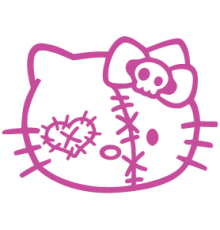 Наклейка «Hello Kitty Zombie»